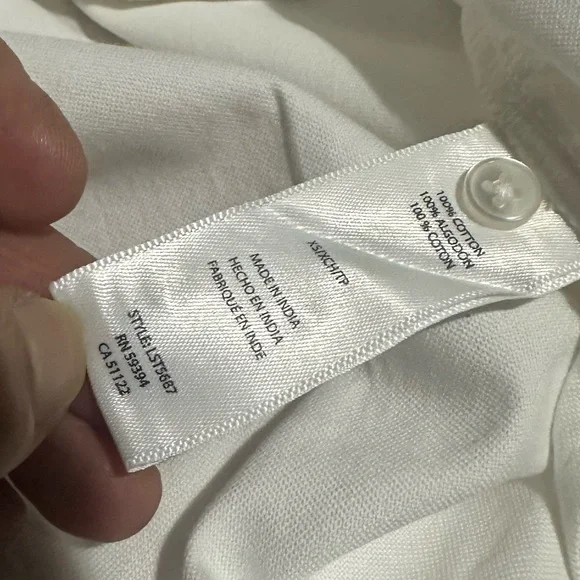 Beach Lunch Lounge White Long Sleeve
Button Down Shirt XS NWT - Picture 10 of 11